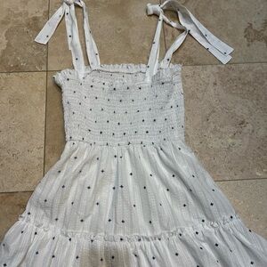 summer white dress with stars!